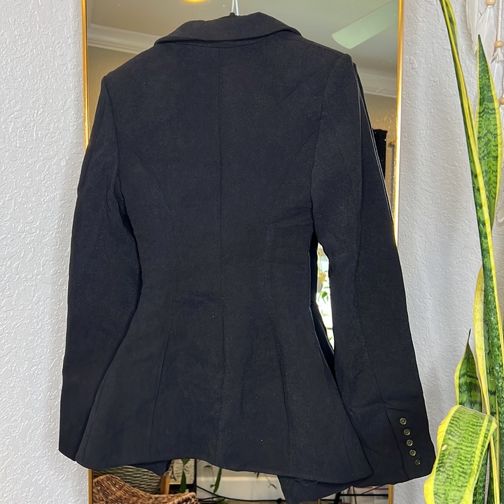 House Of CB 'Nour' Black Crepe Cutout Blazer NWT - Picture 8 of 10